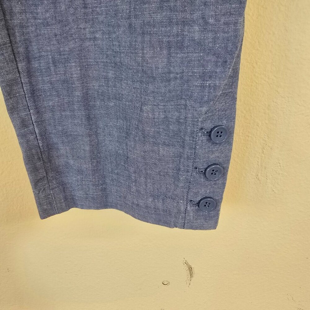 Talbots Sky Blue Perfect Cropped Pants Size 16 - Picture 5 of 16